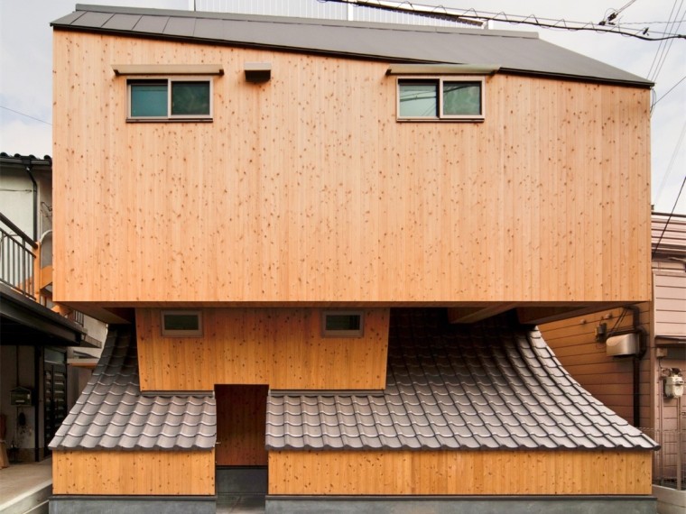 日式住宅立面资料下载-日本蜂巢住宅