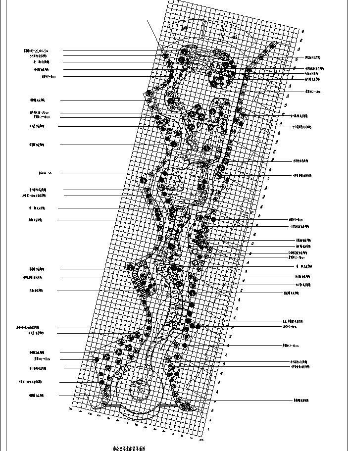 [广东]招商海月花園全套景观施工图设计（包含CAD）-乔木配置图 - 副本