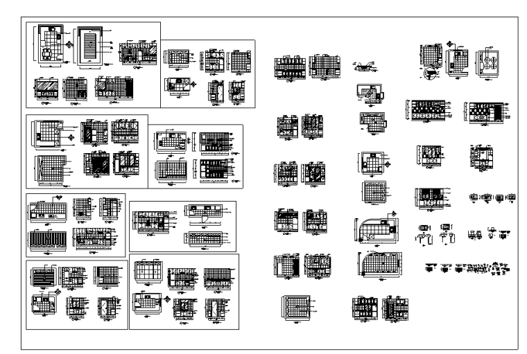 室内厨房CAD资料下载-室内厨房装修设计施工图