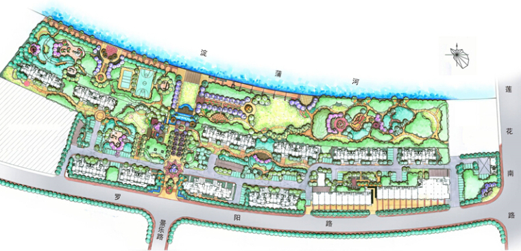 场平设计方案资料下载-[上海]莲花河畔景苑景观设计方案|棕榈