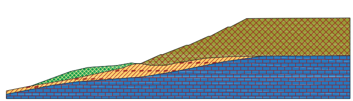 土的粘聚力系数和内摩擦角资料下载-贵州机场边坡稳定性有限元分析