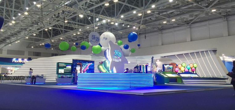 茶博会展位设计资料下载-珠海海博会珠海展馆