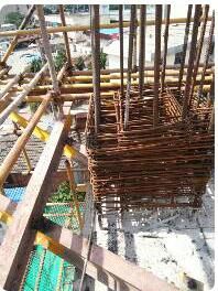 悬挑工字钢锚固工法资料下载-悬挑式工字钢在阳角柱里面锚固长度不足怎么办