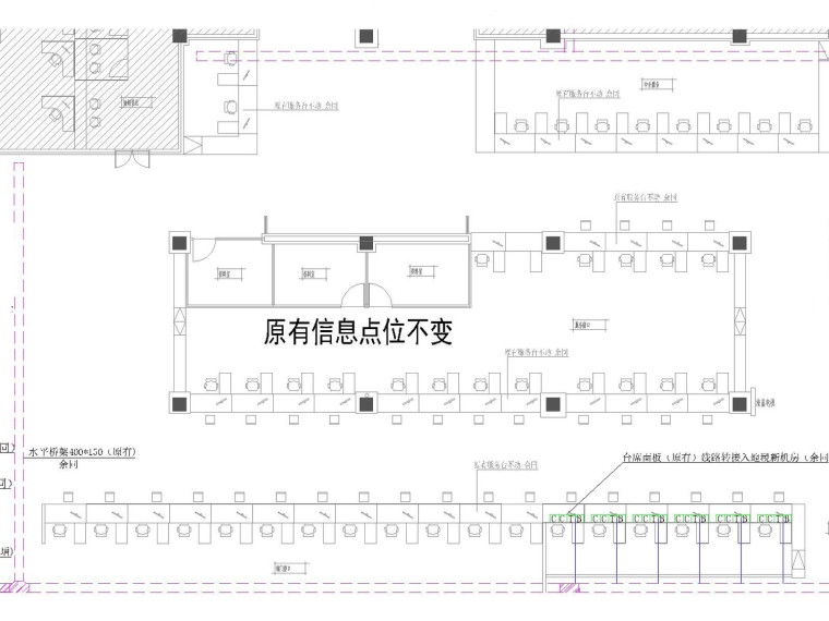 [浙江]某行政服务中心改造水暖电全套图纸-主楼一层综合布线平面图.jpg