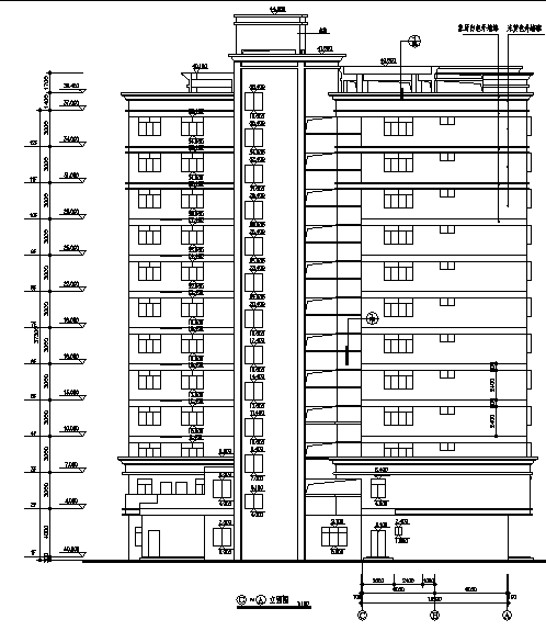 12层商住楼全套图纸资料下载-12层高层商住楼建筑施工图