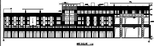 商业步行街建筑设计资料下载-某商业步行街建筑施工图设计及透视效果图