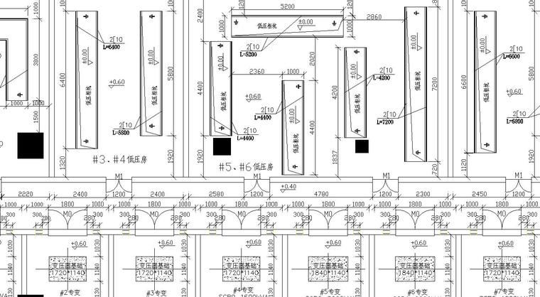 某大型医院高低压变配电所全套详图-平面图2