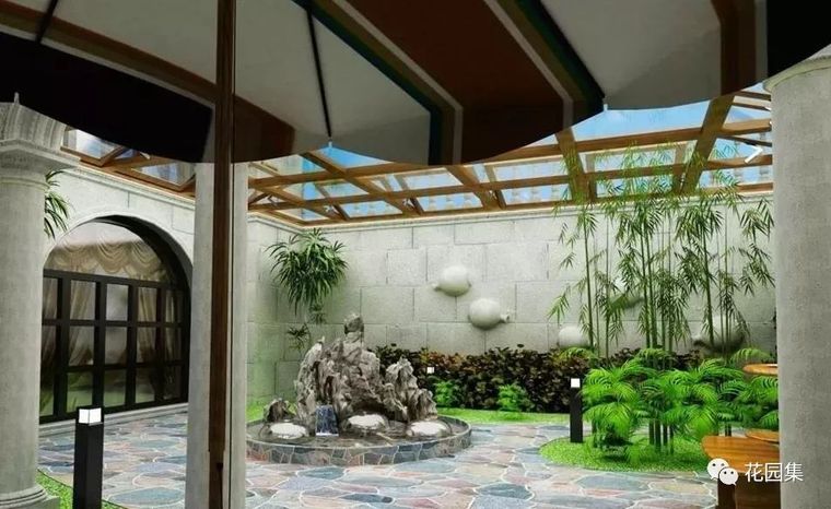 中庭花园景观资料下载-100款天井花园，准有一款适合你