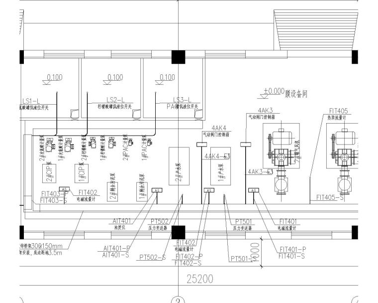 某4000方MBR工艺水厂电气施工图-4000方MBR工艺水厂自控施工图t3-Model3