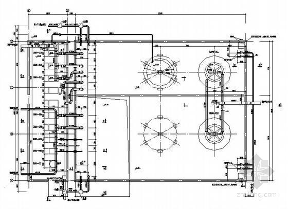 热水循环水泵平面布置资料下载-消防循环水泵房平面及大样图