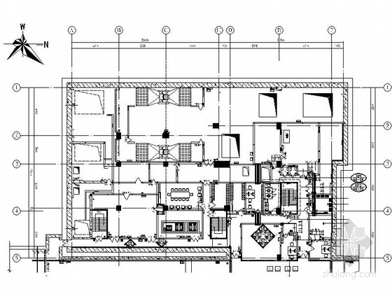 展厅室内交通分析图资料下载-[苏州]现代轨道交通地铁车站设备区装修图