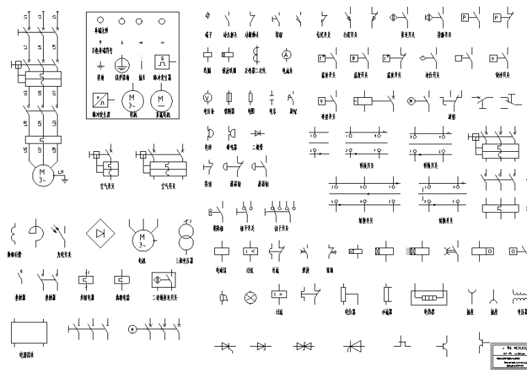 电气弱电符号资料下载-最全电气符号总集（CAD版）