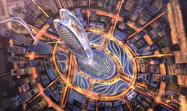 550米，迪拜的新摩天大楼——SOM新设计_1