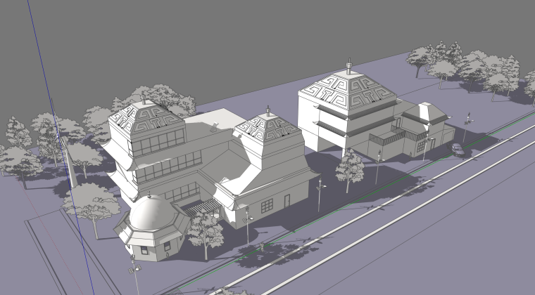 小型建筑设计模型资料下载-特色民居建筑设计模型