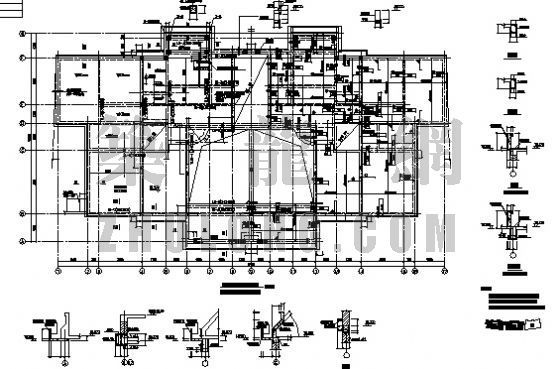 5层砖混住宅楼施工结构图资料下载-某六层砖混结构住宅楼结构图