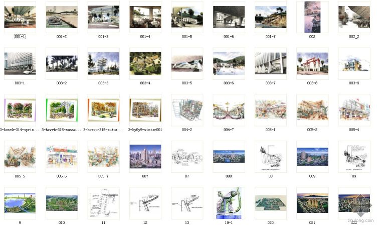 建筑手鸟瞰图资料下载-境外手绘鸟瞰图图集（155张）