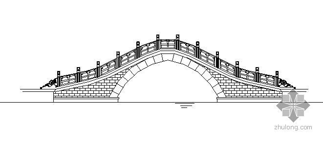 景观石拱桥效果图资料下载-石拱桥设计大样图