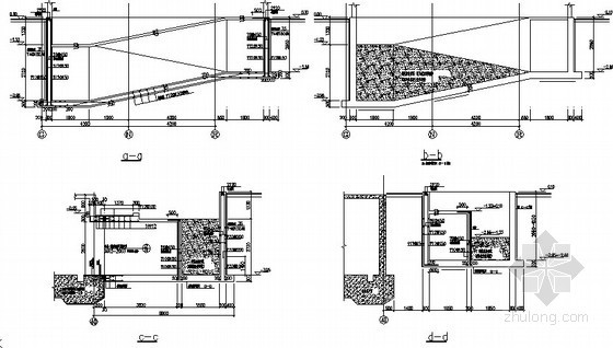 33层江苏资料下载-[江苏]33层纯剪力墙住宅地下室坡道节点构造详图