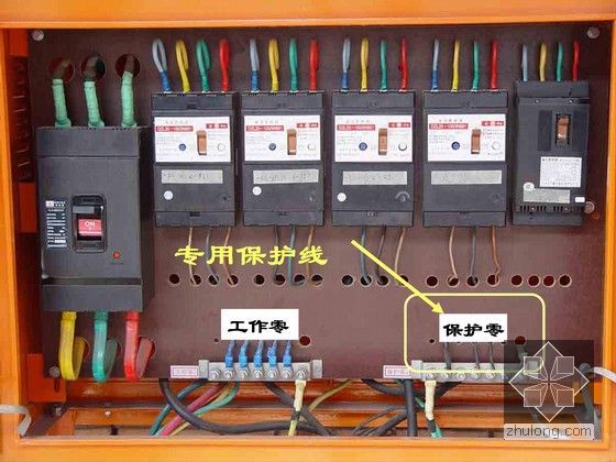 [重庆]别墅工程土建、装修、机电安装施工组织设计（470页，附图丰富）-配电箱接地保护图