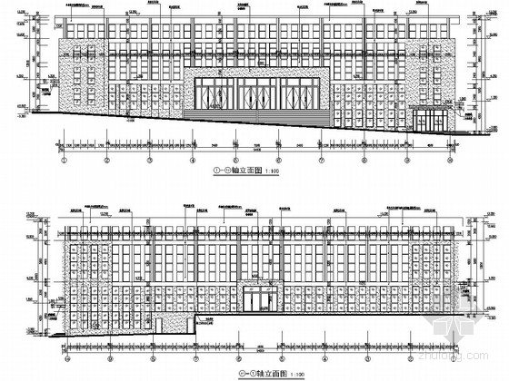 吉林市全民健身中心资料下载-[重庆]两层框架抗震墙结构全民健身中心结构施工图（含建筑图）