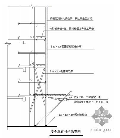 高层悬挑板支模方案资料下载-石家庄某办公楼脚手架施工方案（落地式、悬挑式）