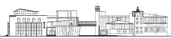 cad阶梯教室平面图资料下载-某四层图书馆阶梯教室建筑施工图