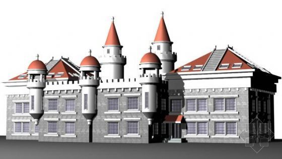 欧式建筑3D资料下载-欧式建筑2