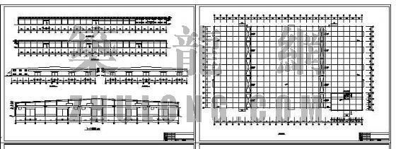 工厂车间装饰施工图资料下载-钢结构车间施工图