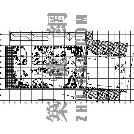 皇城根遗址公园模型资料下载-五塔寺遗址公园植物配植图