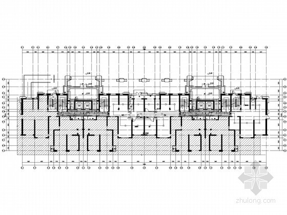 [甘肃]商住楼电气设计施工图纸-5#住宅一层消防报警平面图 