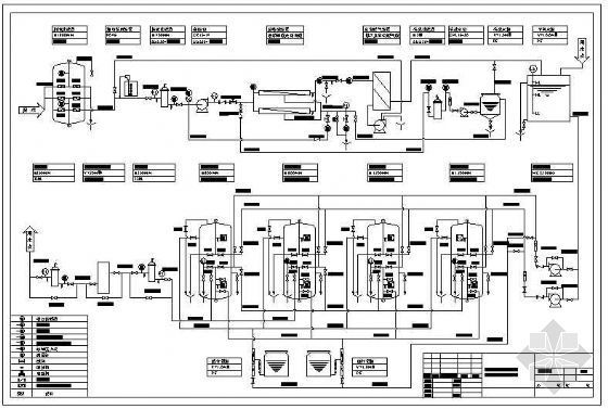 超滤系统工艺流程图资料下载-电子厂高纯水系统工艺流程图