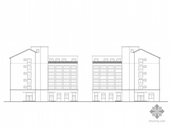 六层公寓框架建筑资料下载-[温州]某六层公寓建筑施工图