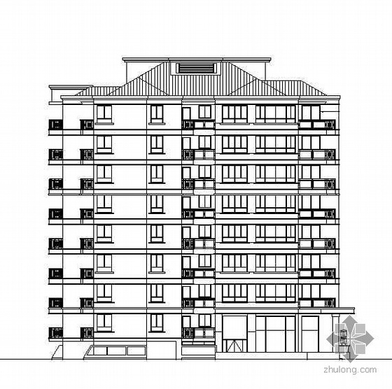 公寓住宅小区资料下载-[北京]某住宅小区公寓楼群组建筑施工图(含模型文件)