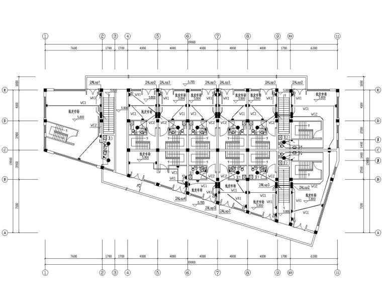 3层小商业建筑施工图资料下载-[安徽]二层小市场电气施工图（大院最新设计）