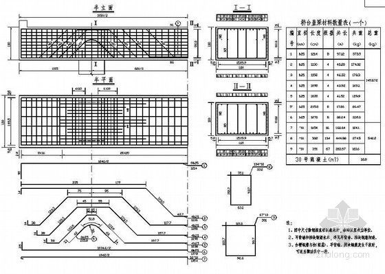 协作体系斜拉桥资料下载-104m组合体系斜拉桥下部桥台盖梁钢筋构造节点详图设计