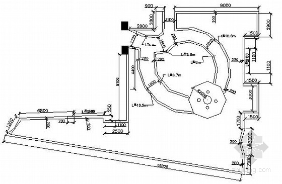 园林景观花园CAD资料下载-居住区屋顶花园园林景观工程施工图
