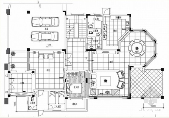 中式低层住宅文本资料下载-[湖北]低密度高端住宅三层中式风格别墅室内装饰设计方案