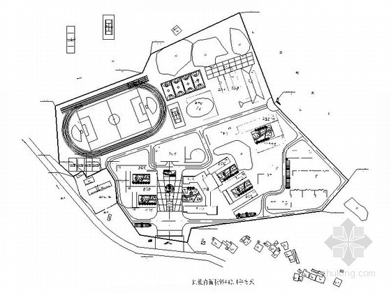 全国高校规划大赛资料下载-某村学校规划图