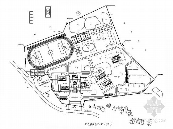 学校平面规划图CAD资料下载-某村学校规划图