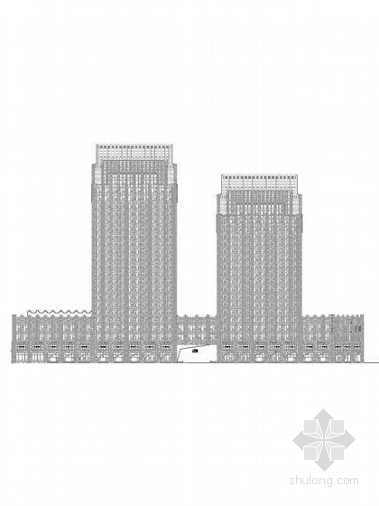 建筑外檐施工图资料下载-[天津]23层现代风格国际办公大厦建筑及外檐幕墙深化设计施工图