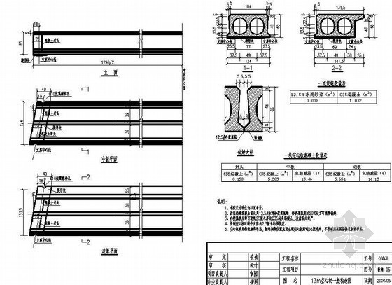 13m简支梁桥设计资料下载-13m空心板简支梁一般构造节点详图设计