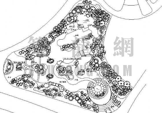 北京花博会云南园资料下载-某花博会馆规划设计总平面图
