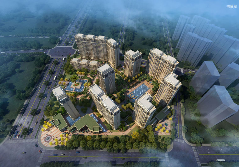 杭州建筑设计资料下载-[浙江]杭州中式顶级豪宅居住区建筑设计文本
