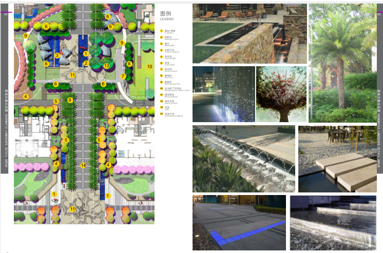 长城CAD图纸资料下载-长城会易道景观概念方案设计文本PDF（71页）