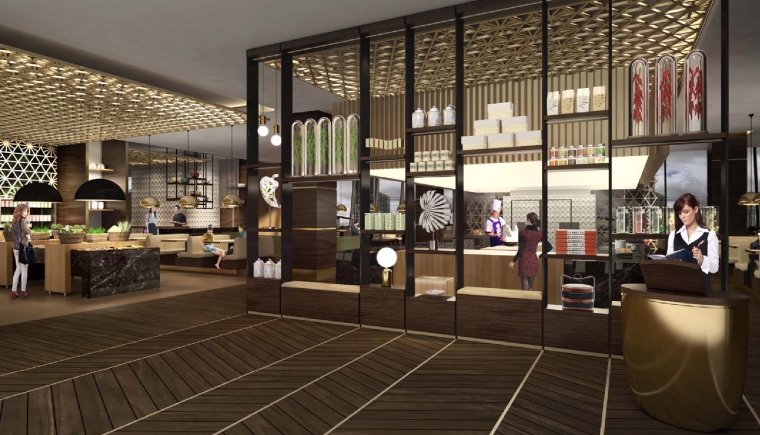 [RockwellGroup]长沙豪华精选酒店餐饮区丨设计方案+灯光设计-全日餐厅