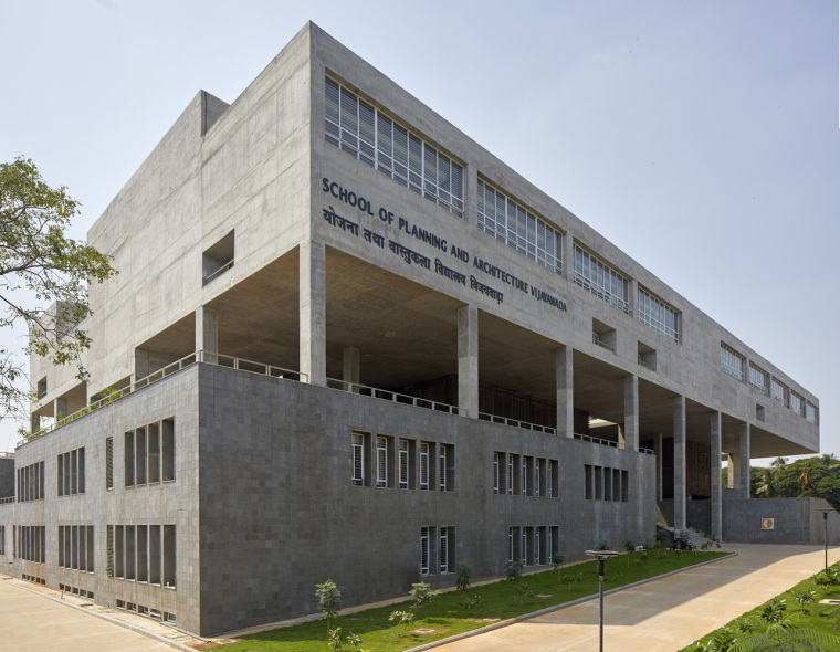 印度维杰亚瓦达规划与建筑学院-3_ENTRANCE_VIEW