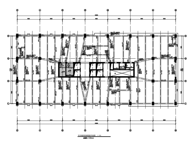 钢管混凝土施工图资料下载-47层矩形钢管混凝土框架核心筒广场结构施工图