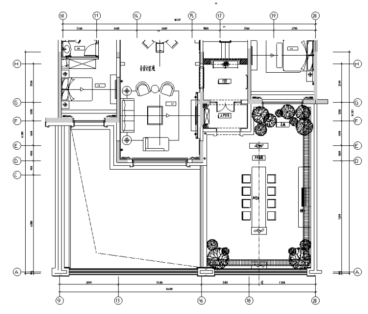 过厅立面图资料下载-雅戈尔地产样板间设计施工图（附概念方案文本）