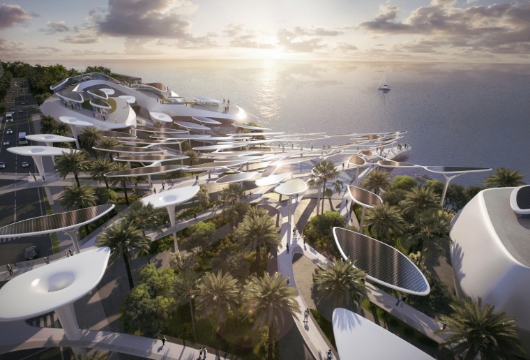 海洋文化中心资料下载-CAA公布马尔代夫“生命之城”项目，构建空中的海洋天堂