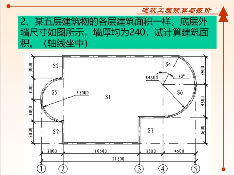 土建工程预算之工程量计算实例-3、建筑面积计算案例